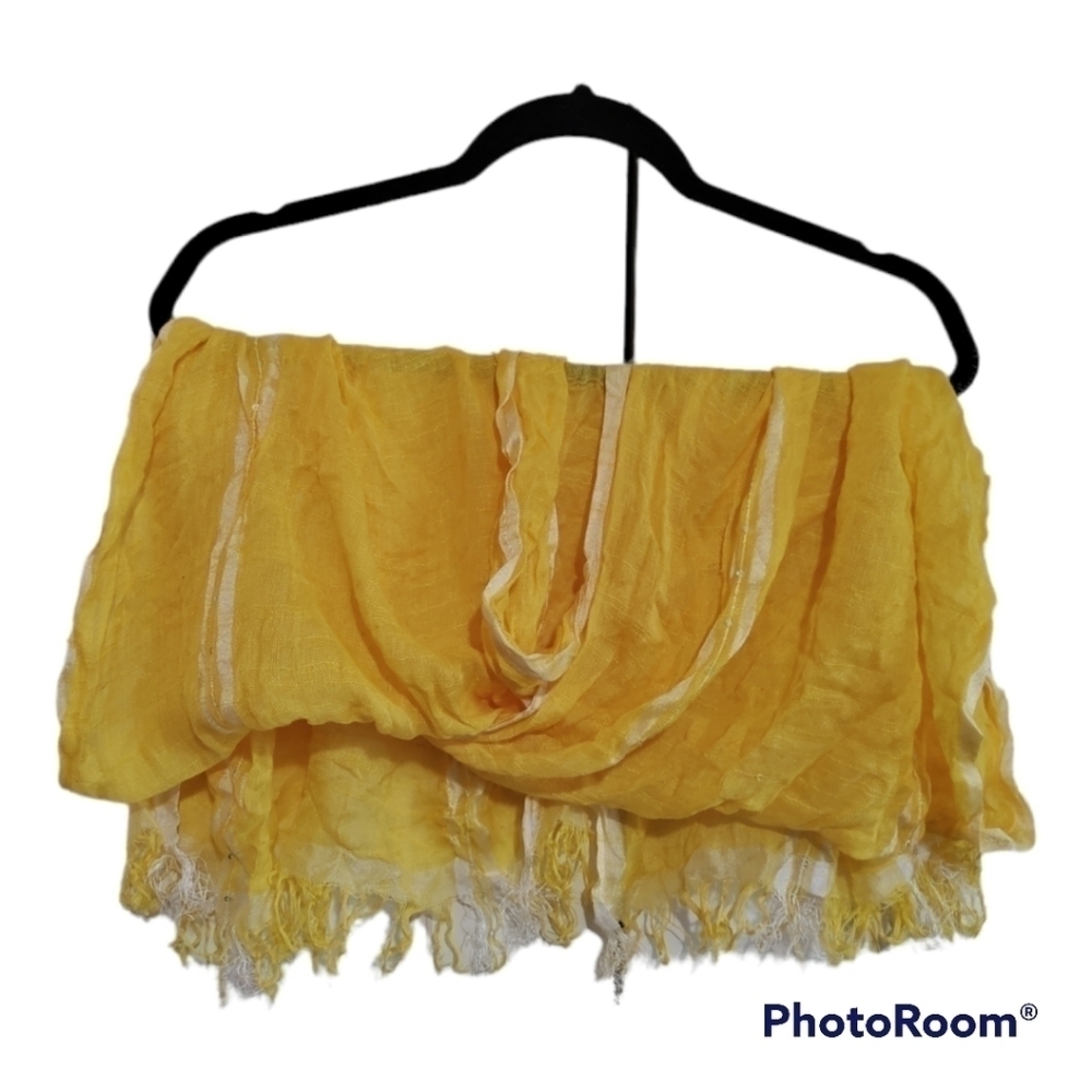 Bright yellow with sequins scarf